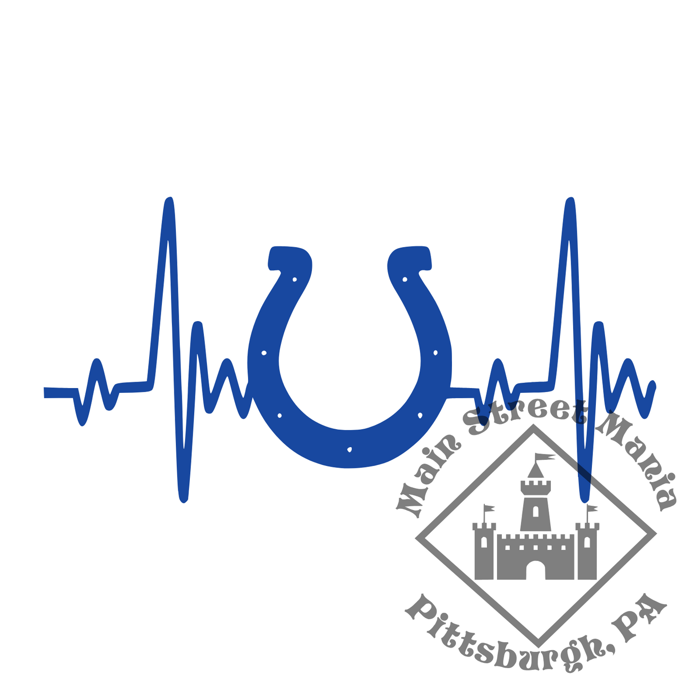 Colts Heartbeat Sticker