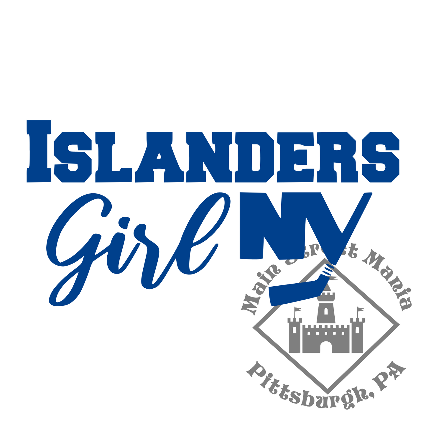 Islanders Girl Sticker Decal