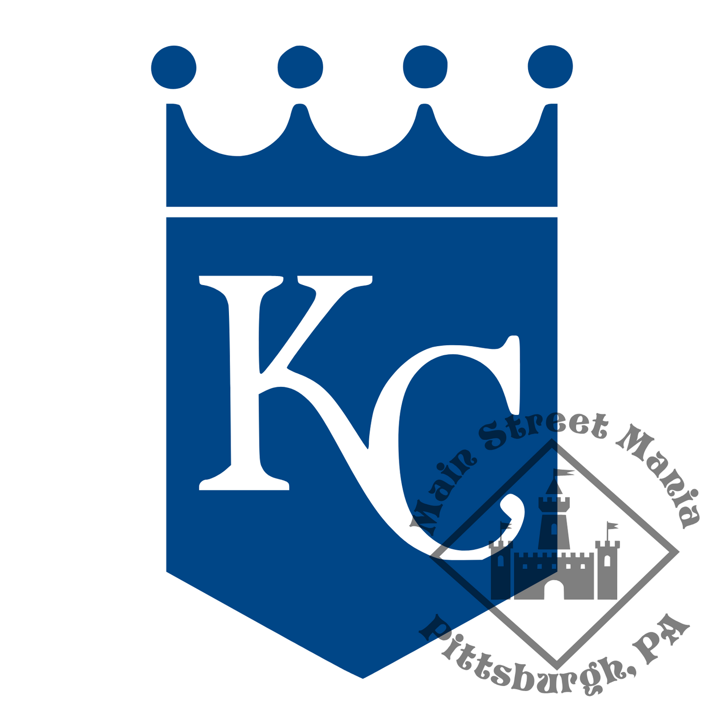 Kansas City Royals KC Logo Sticker Decal
