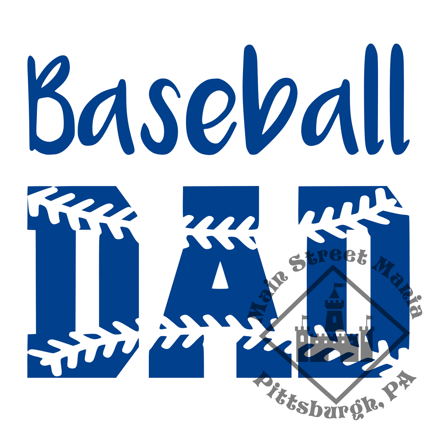 Baseball Dad Sticker Decal
