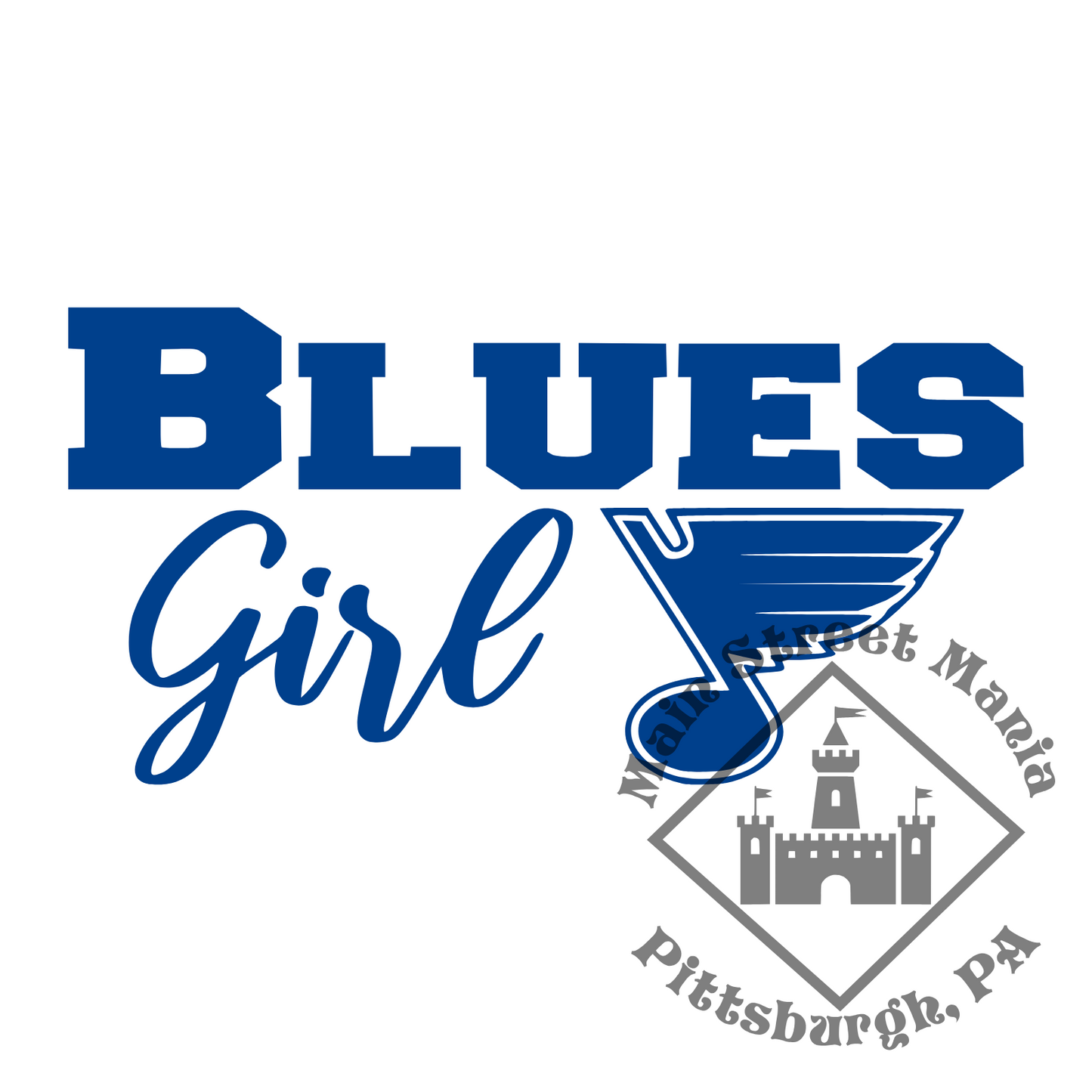 Blues Girl Sticker Decal