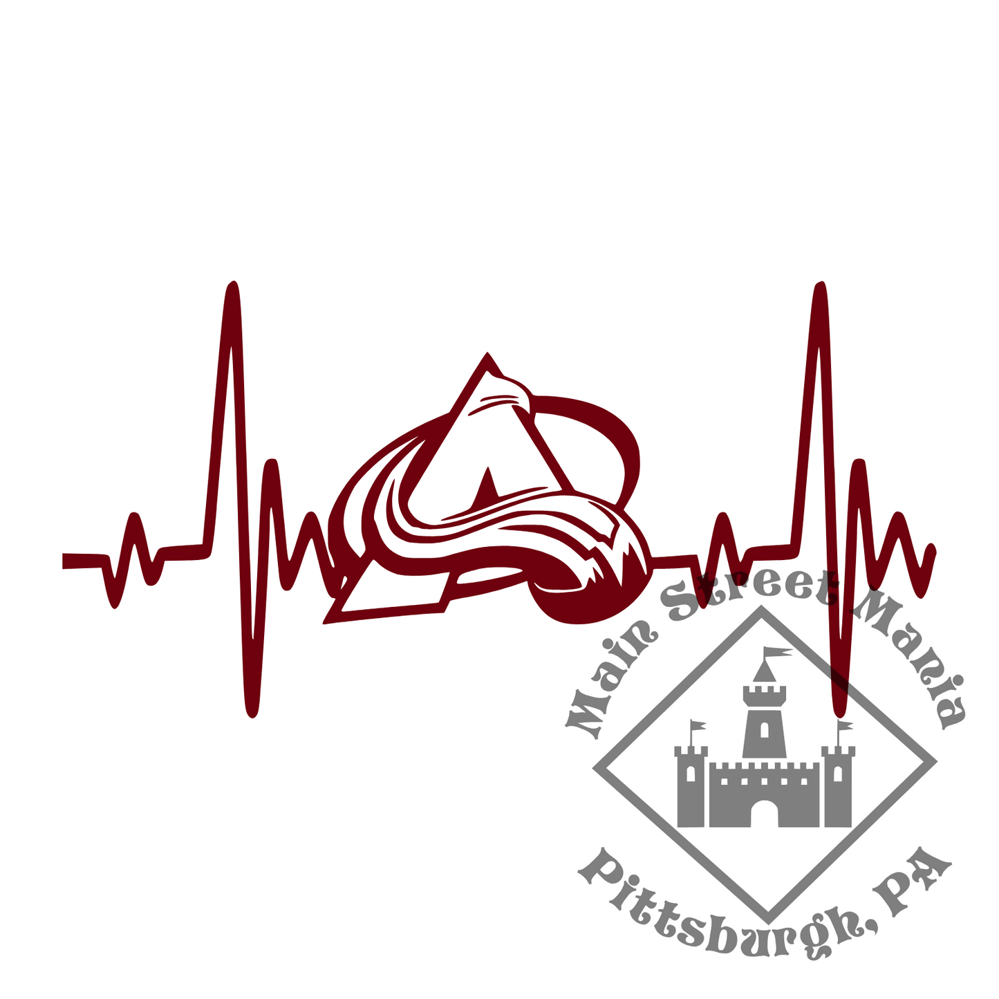 Avalanche Heartbeat Sticker Decal