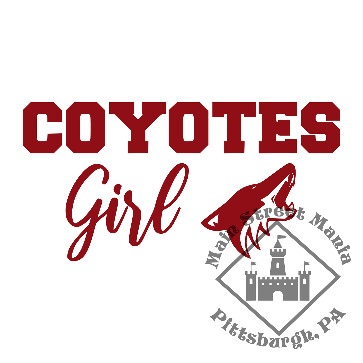 Coyotes Girl Sticker Decal