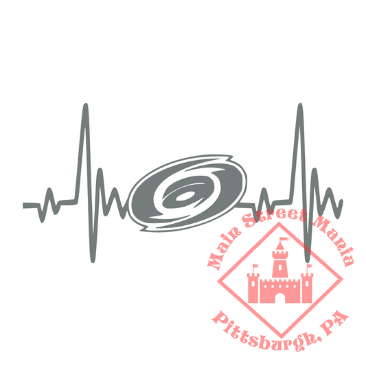 Hurricanes Heartbeat Sticker Decal
