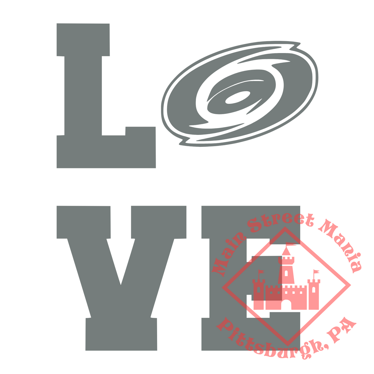 Hurricanes Love Sticker Decal