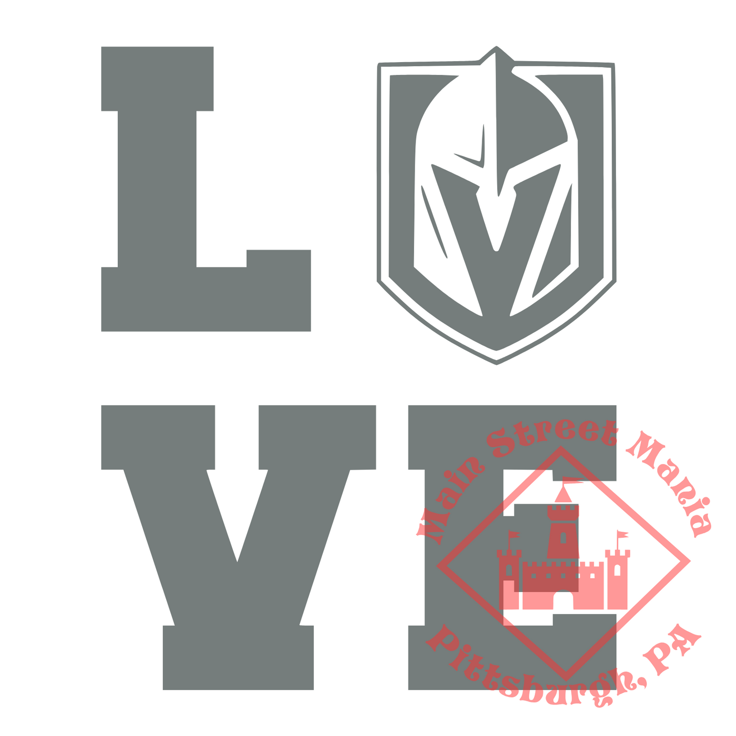 Golden Knights Love Sticker Decal