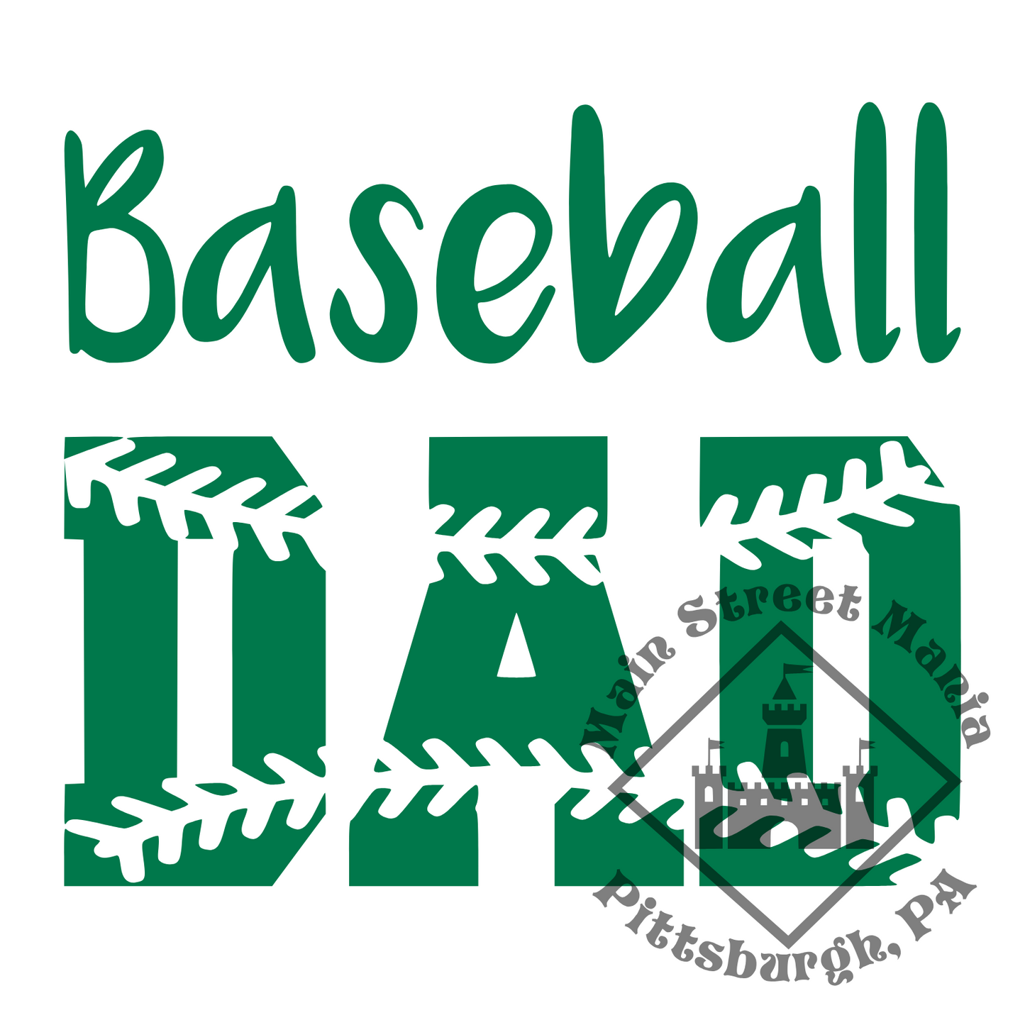 Baseball Dad Sticker Decal