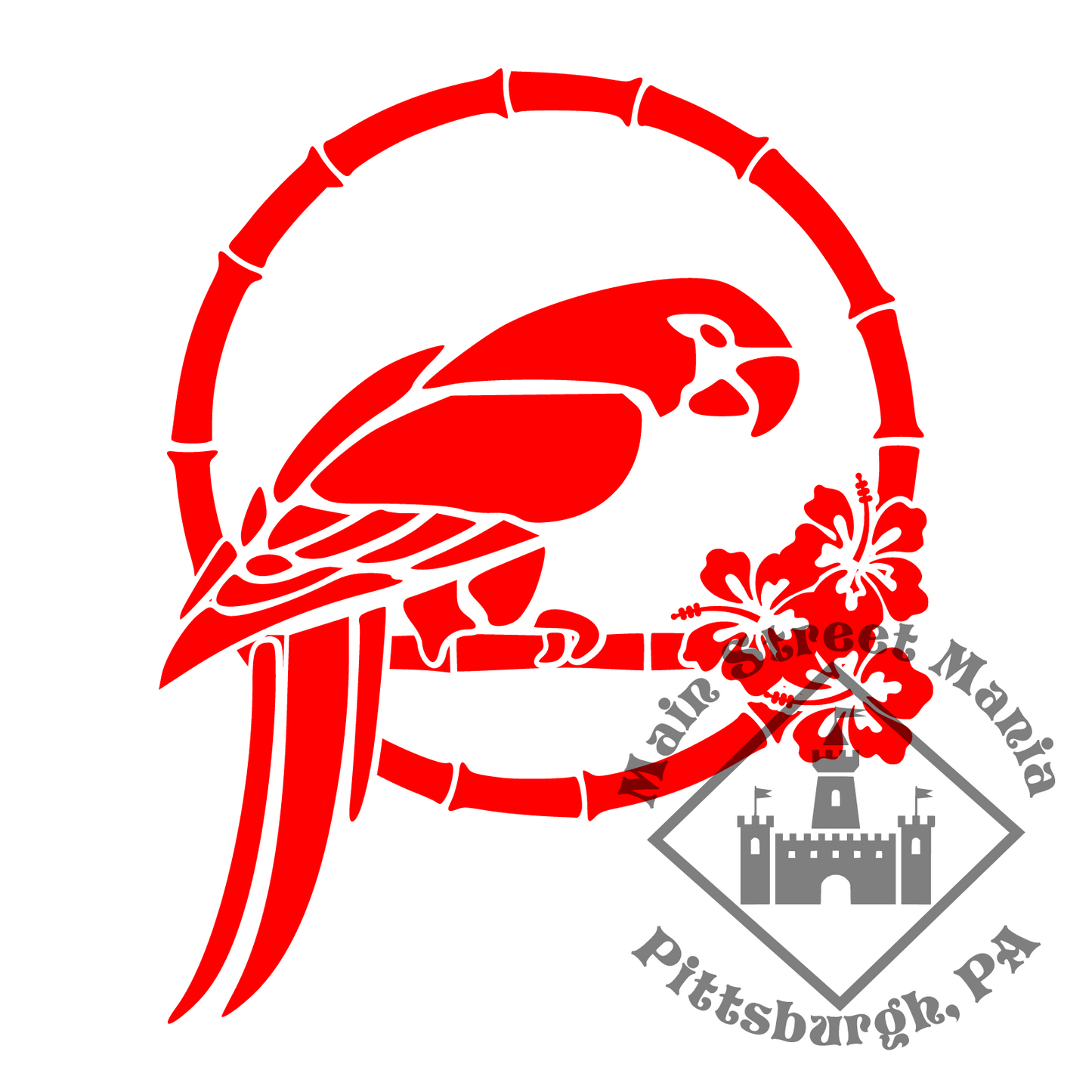 Jose Tiki Room Parrot Decal