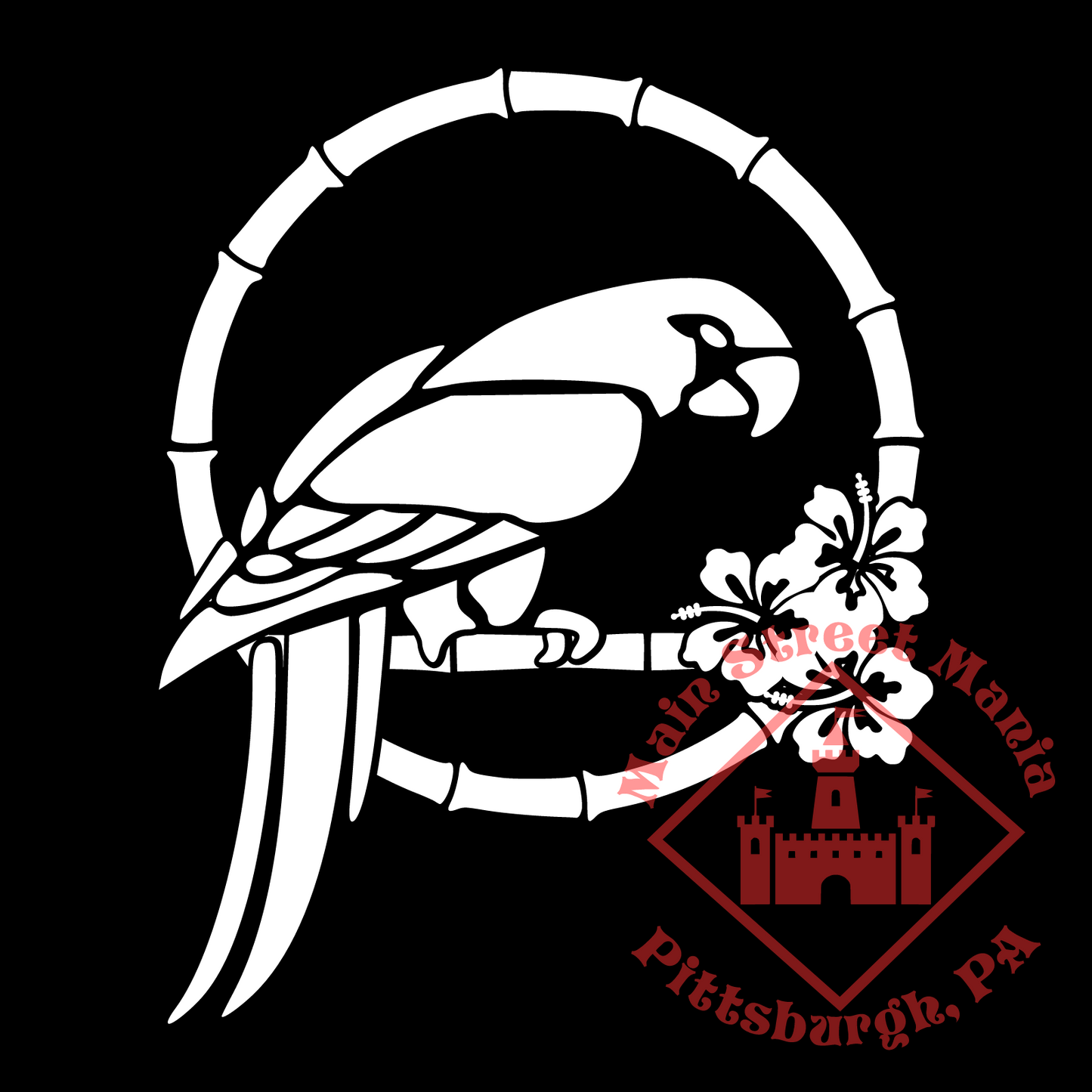 Jose Tiki Room Parrot Decal