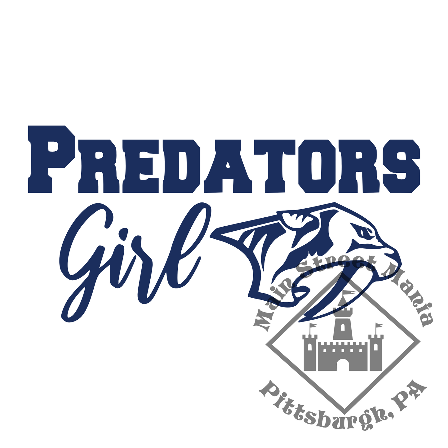 Predators Girl Sticker Decal