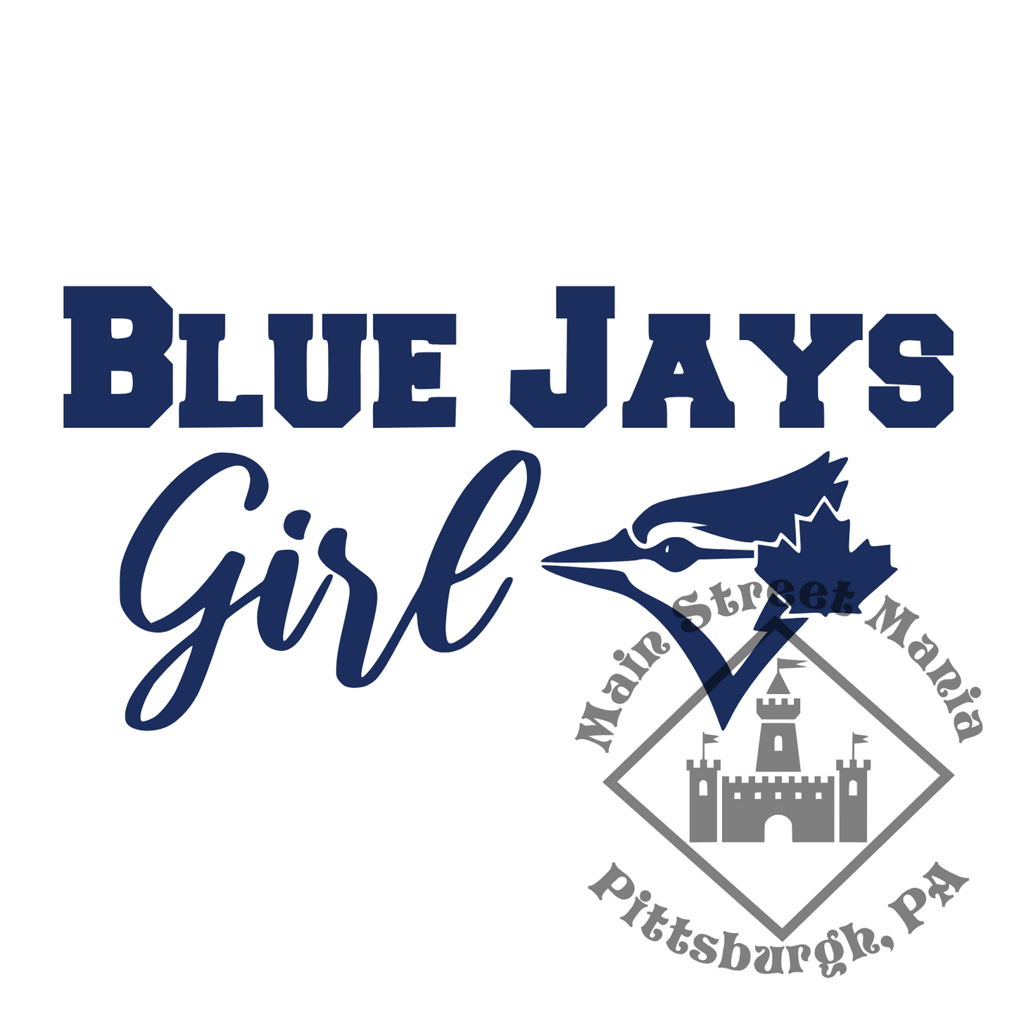 Toronto Blue Jays Girl Sticker Decal