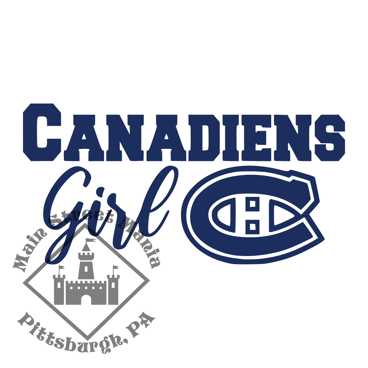 Canadiens Girl Sticker Decal