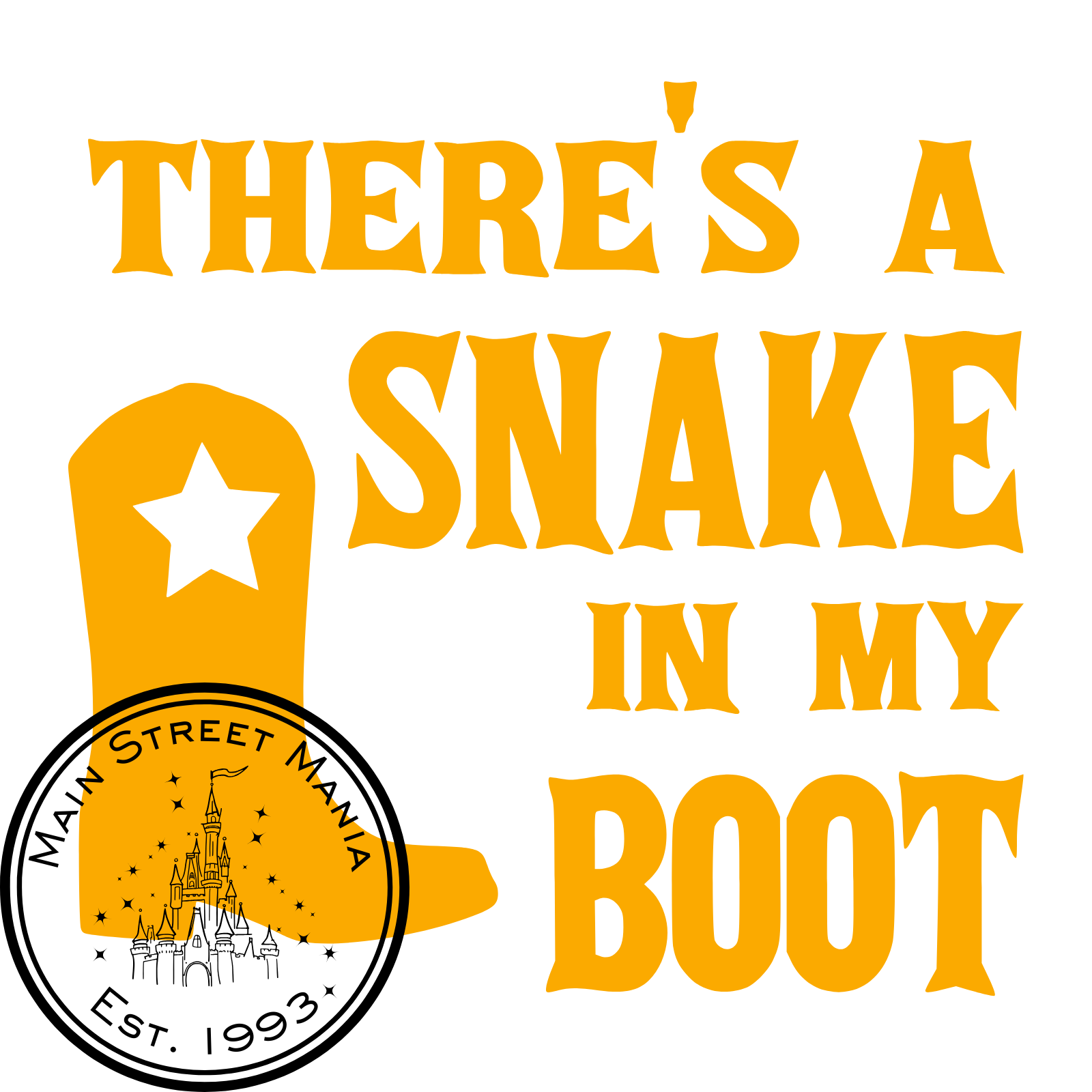 snake in my boot plant There's a Snake in my Boot Decal Sticker – Main Street Mania