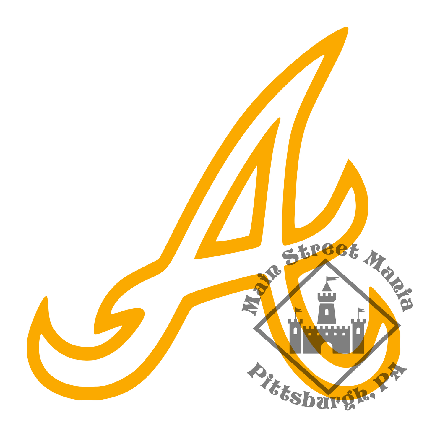 Braves A Logo Sticker Decal