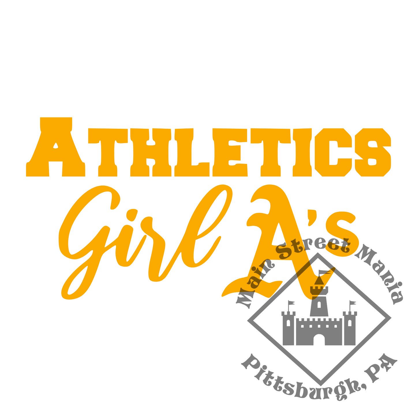 A's Girl Sticker Decal