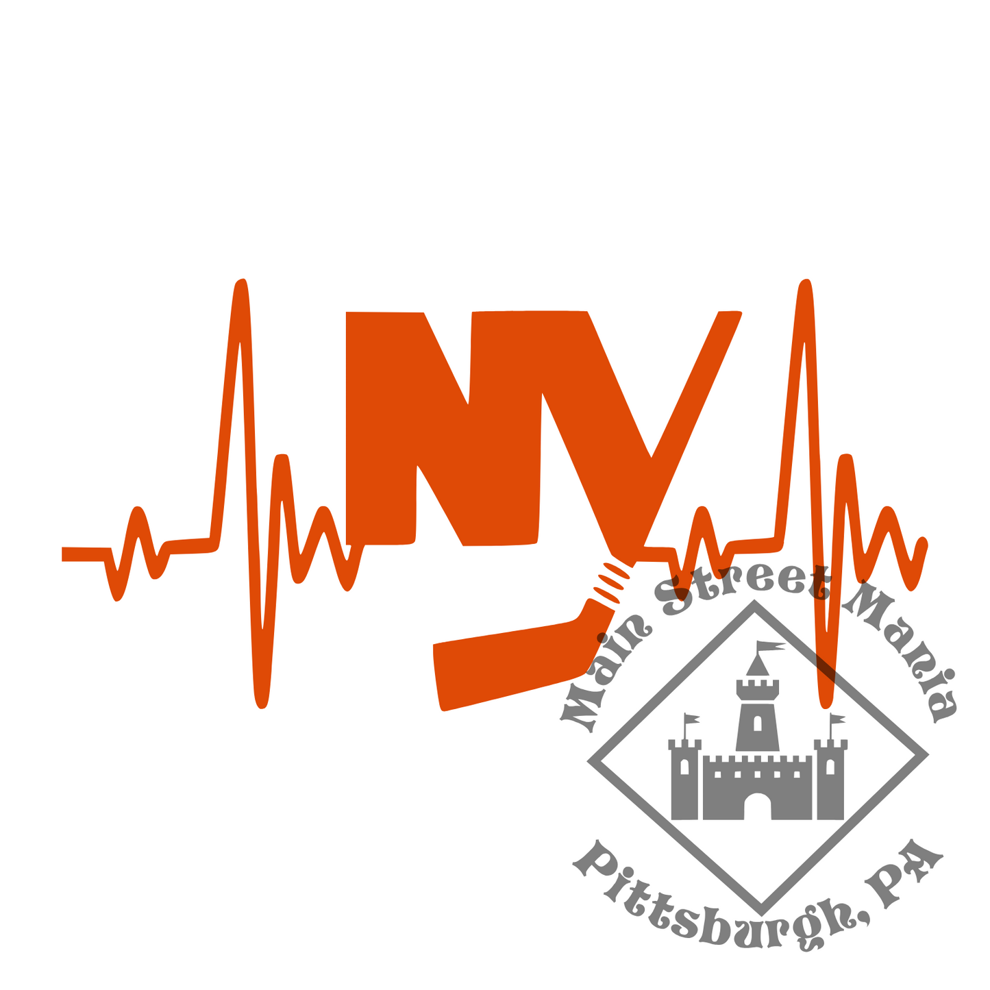 Islanders Heartbeat Sticker Decal