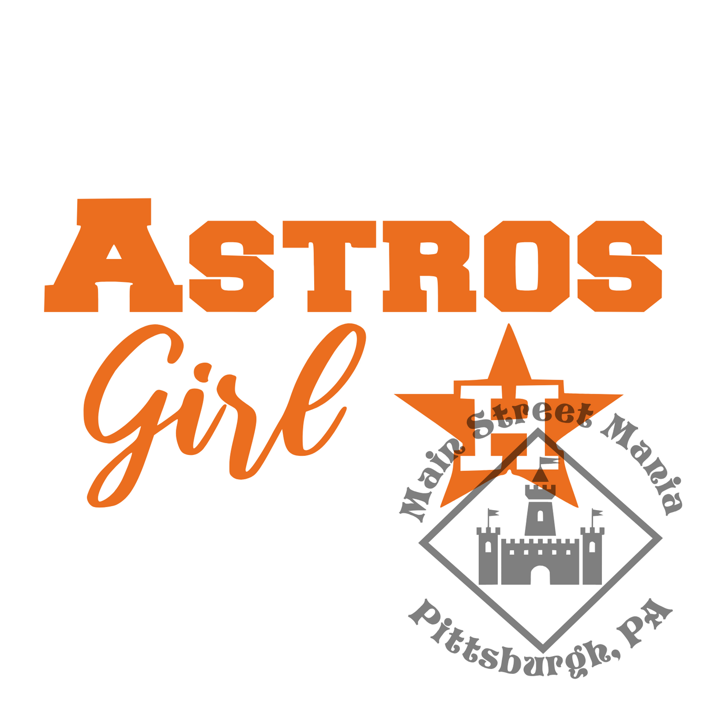 Astros Girl Sticker Decal