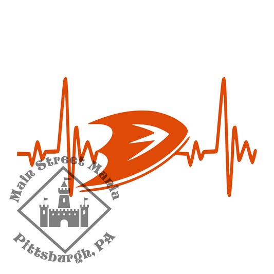 Ducks Heartbeat Decal Sticker Decal