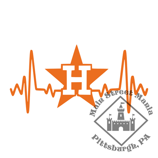 Astros Heartbeat Sticker Decal