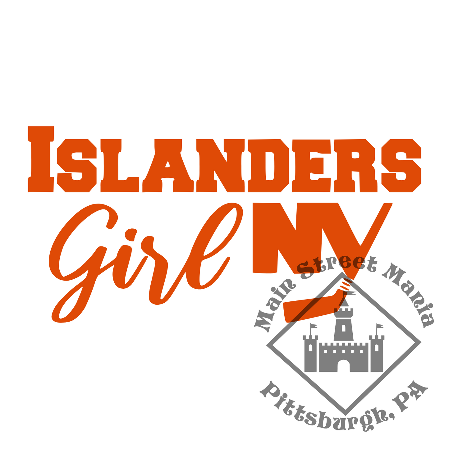 Islanders Girl Sticker Decal