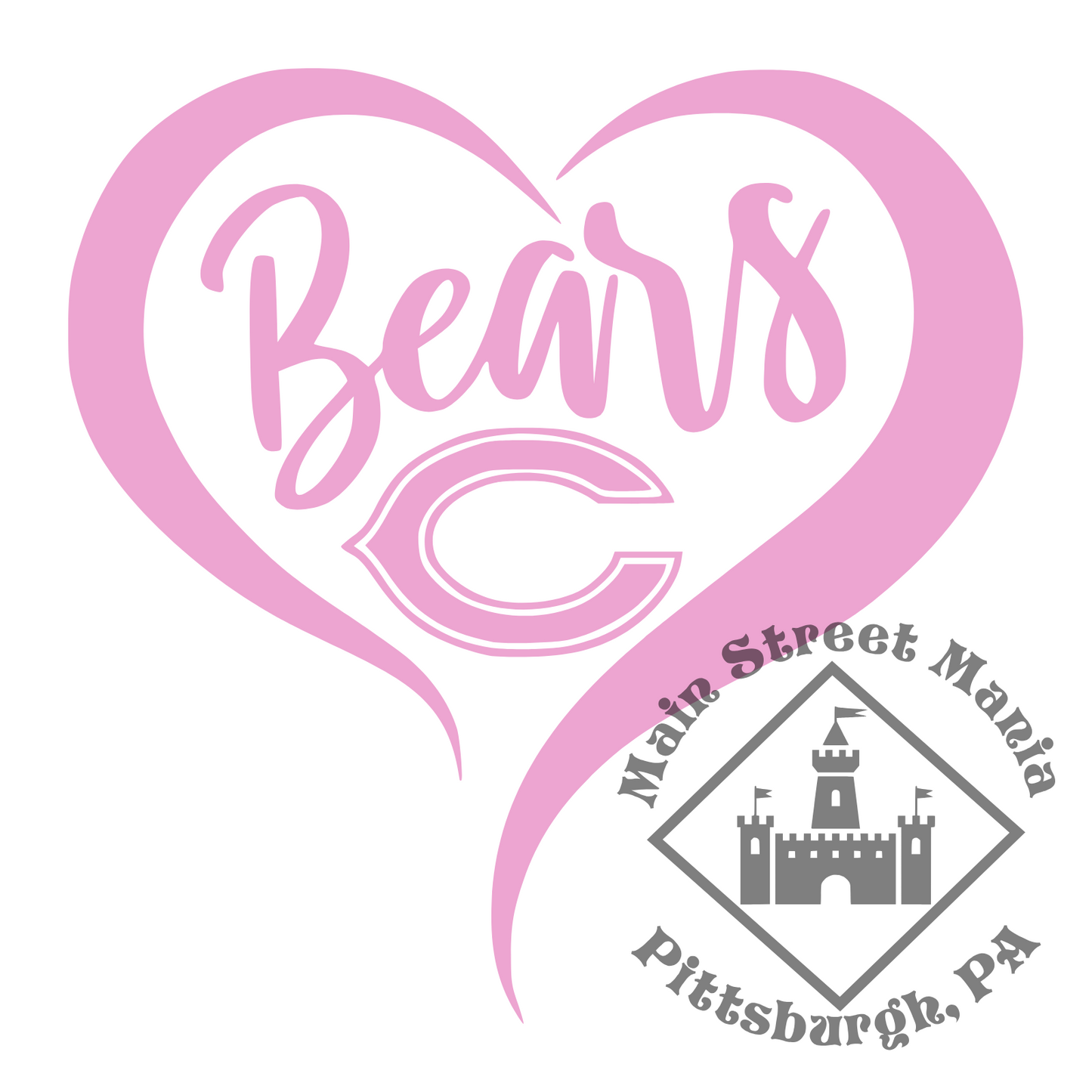 Bears Heart Sticker Decal