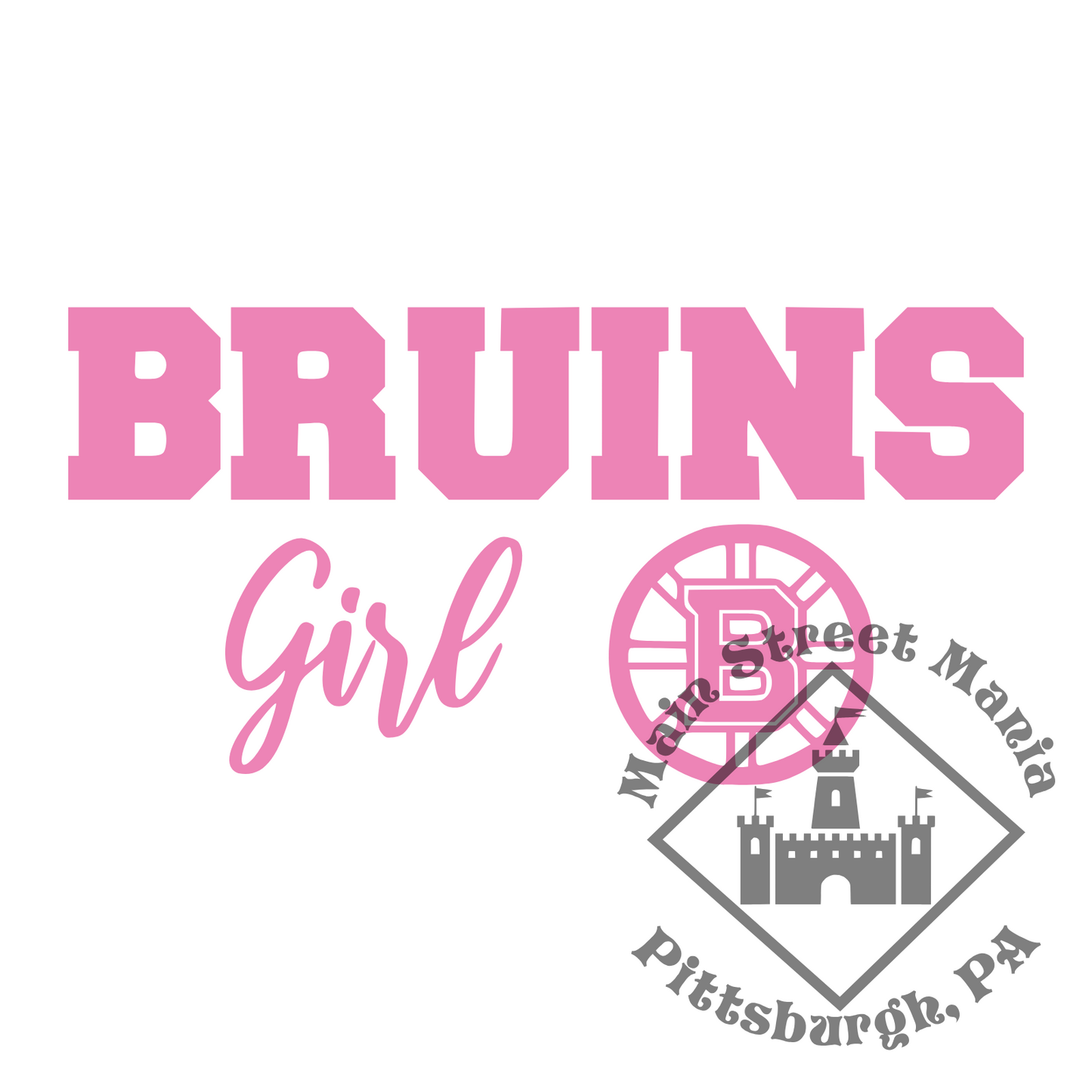 Boston Bruins Girl Sticker Decal