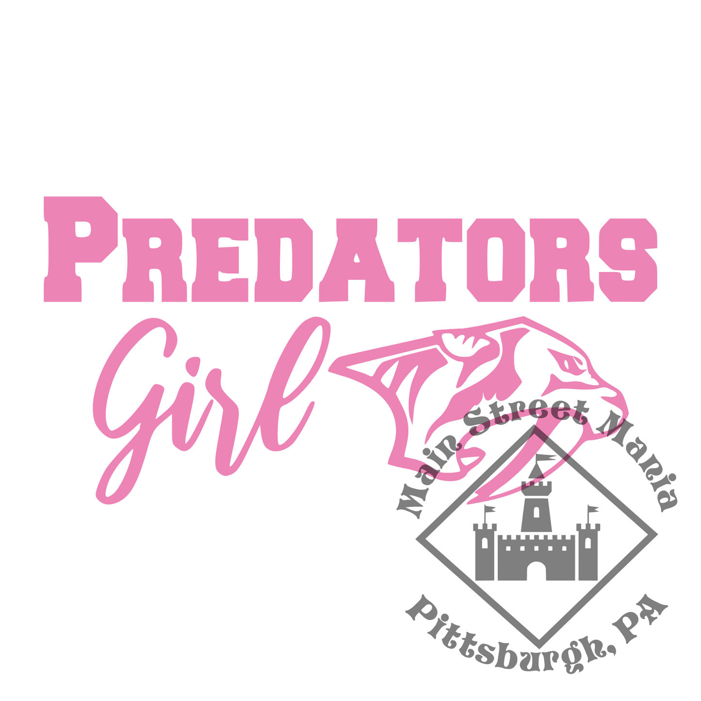 Predators Girl Sticker Decal