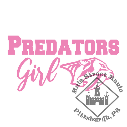 Predators Girl Sticker Decal