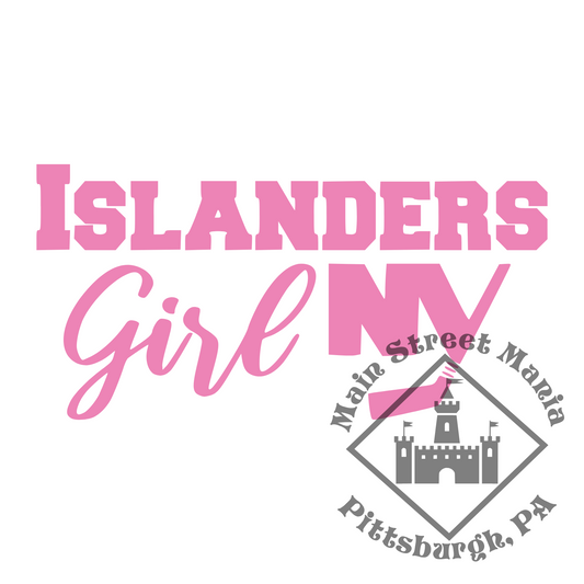 Islanders Girl Sticker Decal