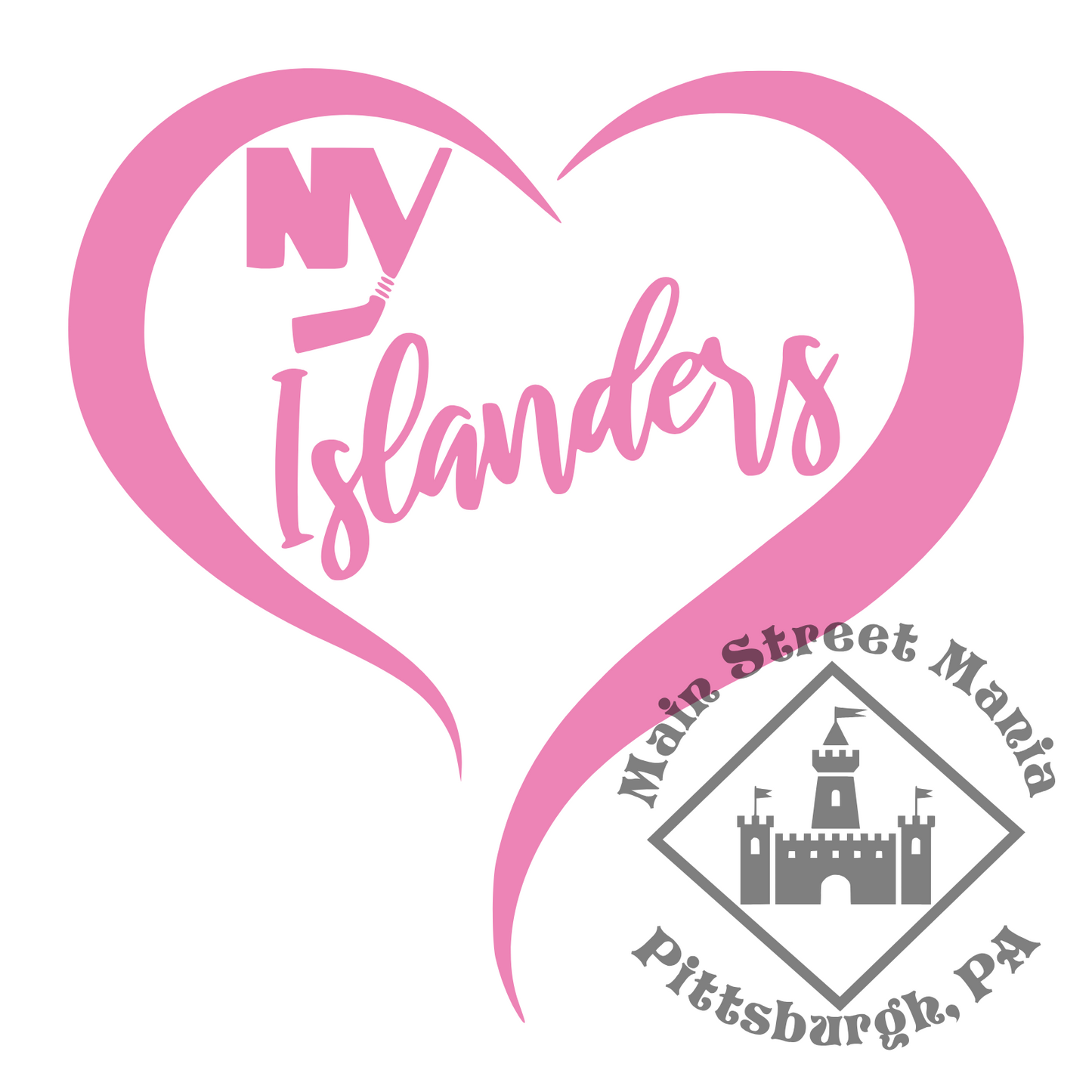 Islanders Heartbeat Sticker Decal