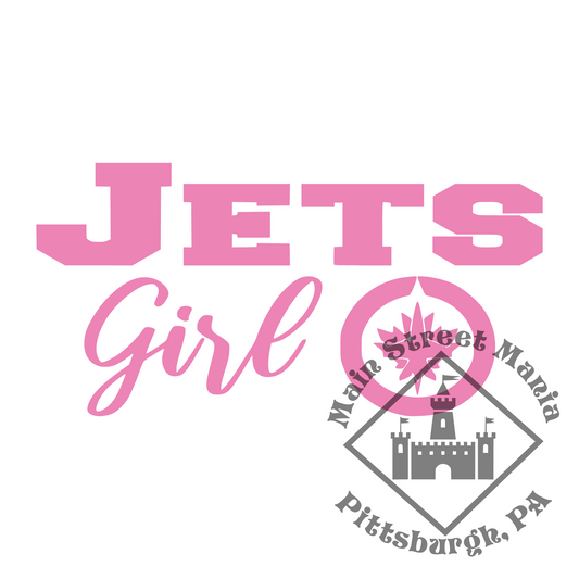 Jets Hockey Girl Sticker Decal