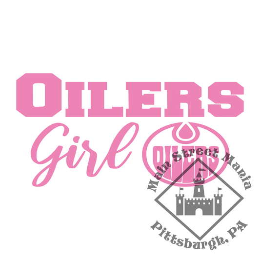 Oilers Girl Sticker Decal