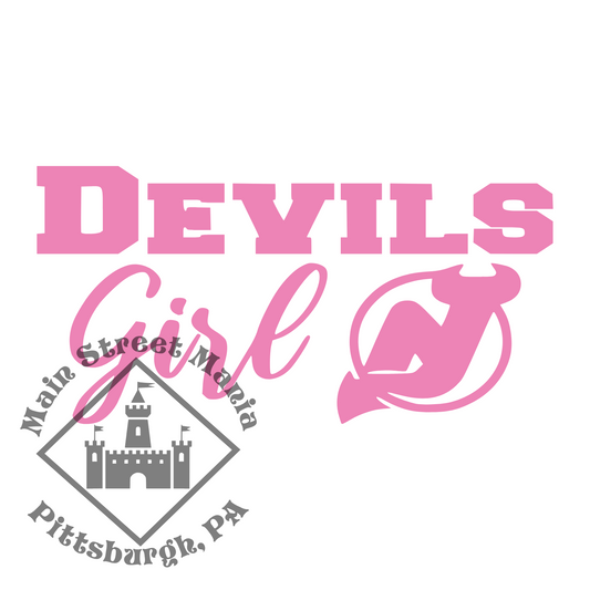 Devils Girl Sticker Decal
