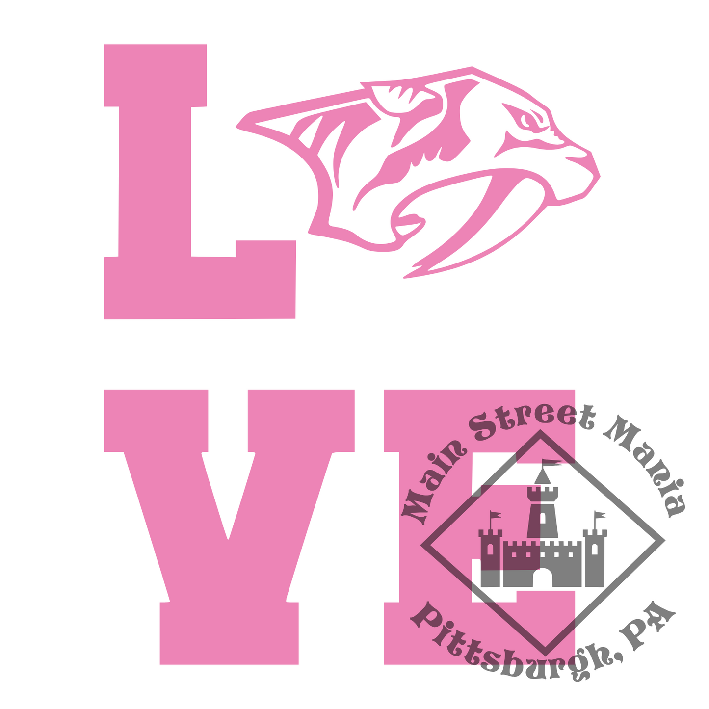 Predators Love Sticker Decal