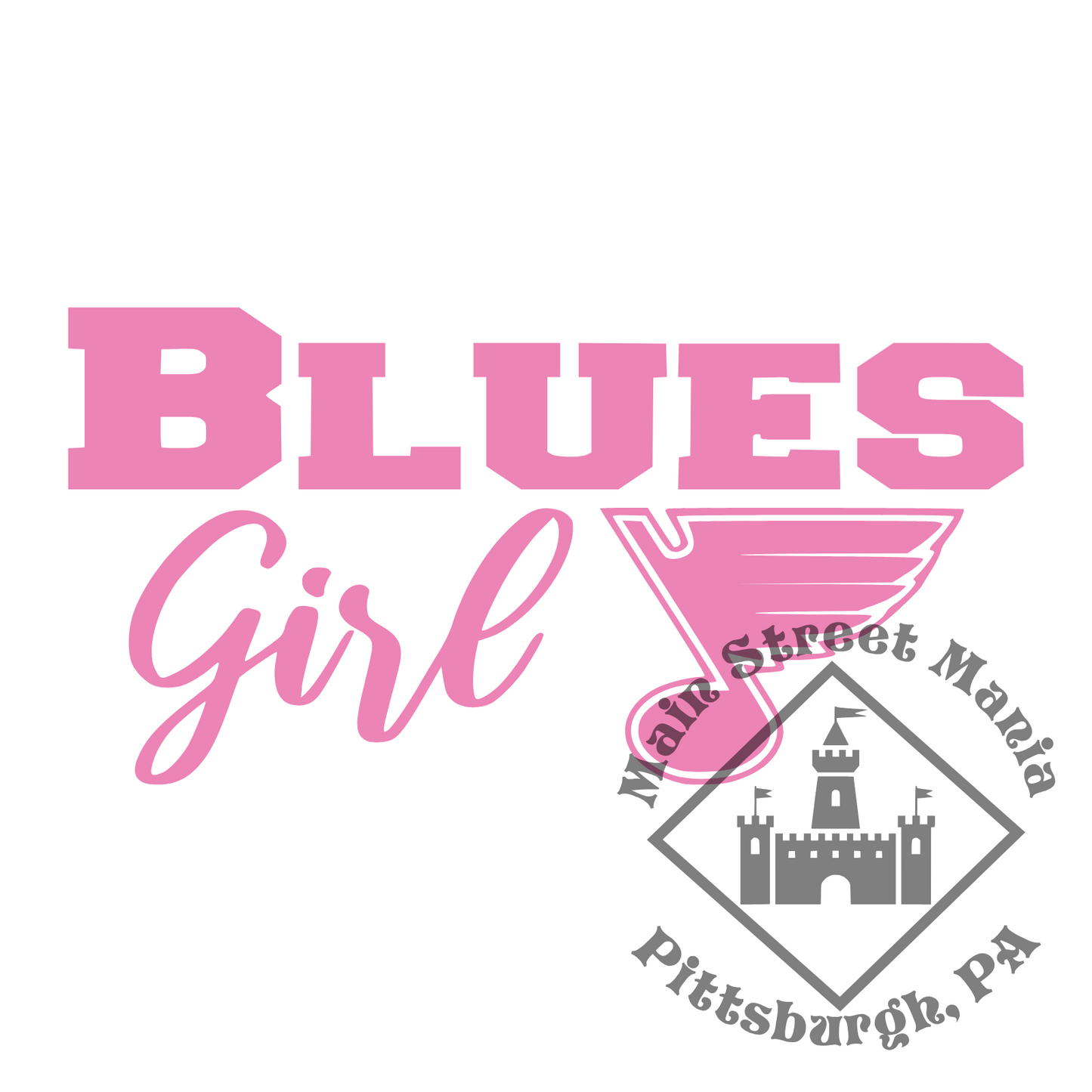 Blues Girl Sticker Decal
