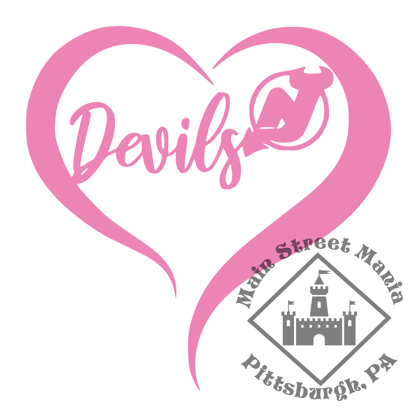 Devils Heart Sticker Decal