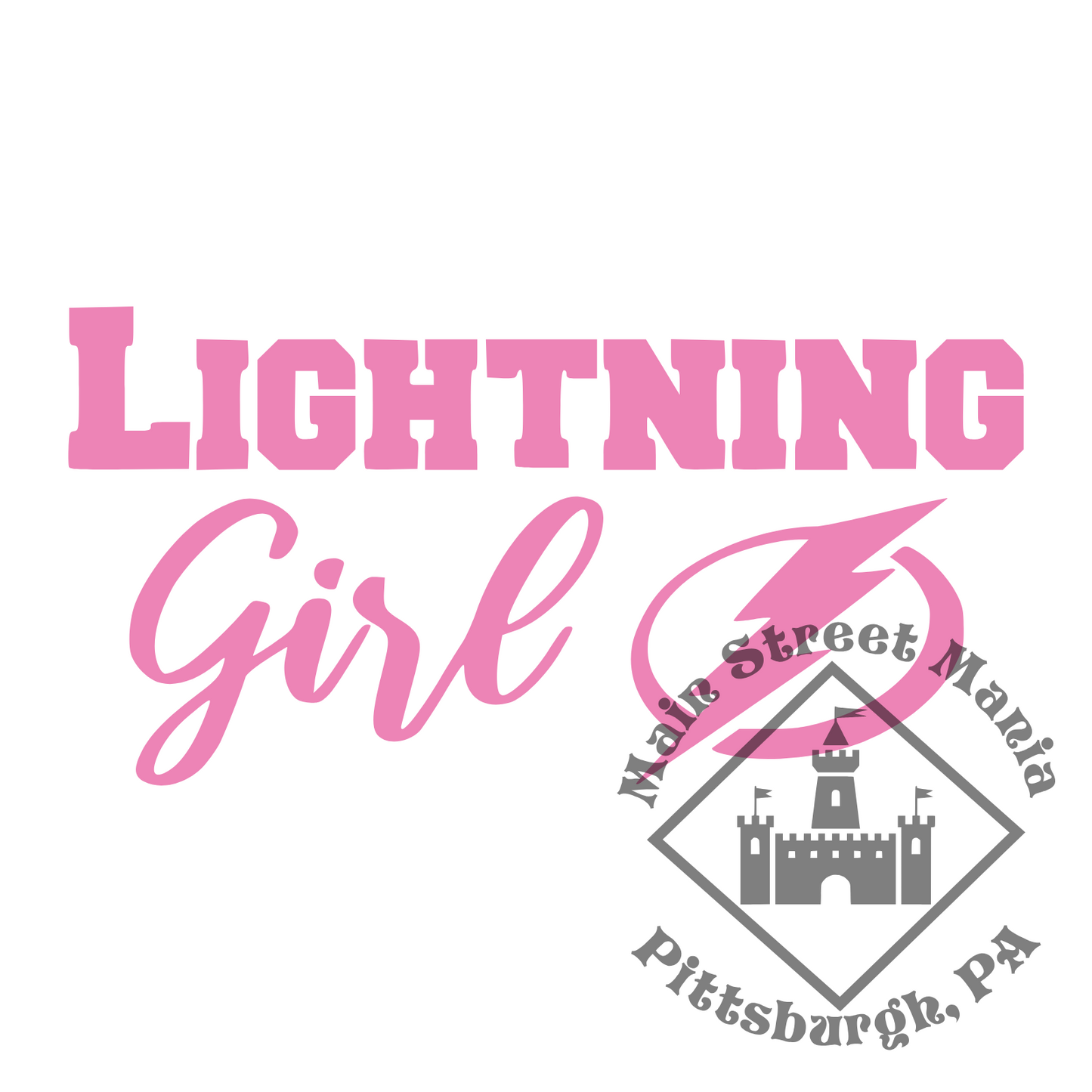 Lightning Girl Sticker Decal