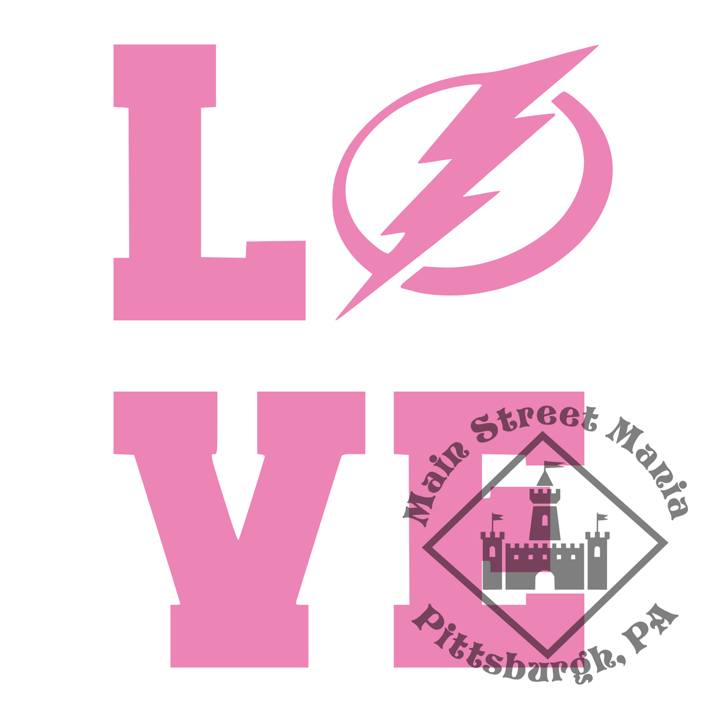 Lightning Love Sticker Decal