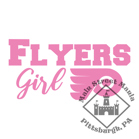 Flyers Girl Sticker Decal