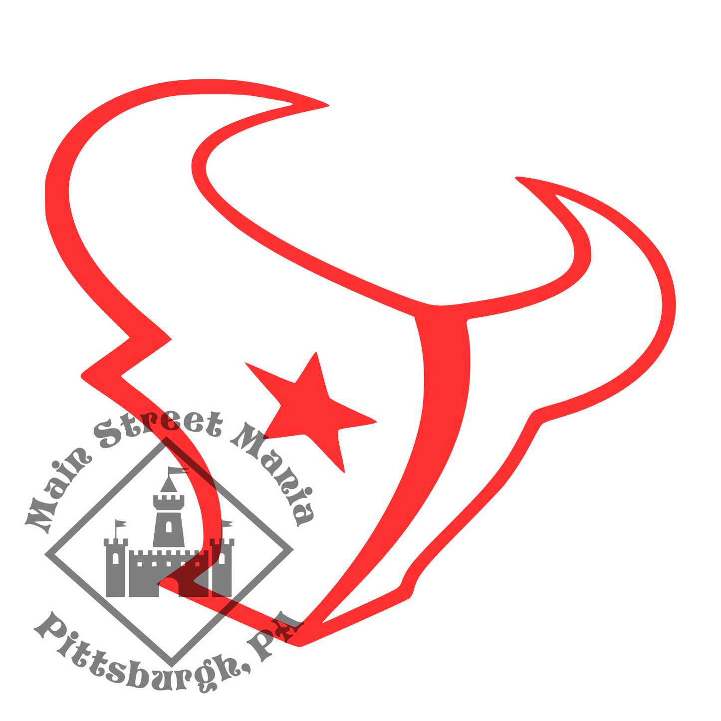 Houston Texans Bull Logo Sticker Decal