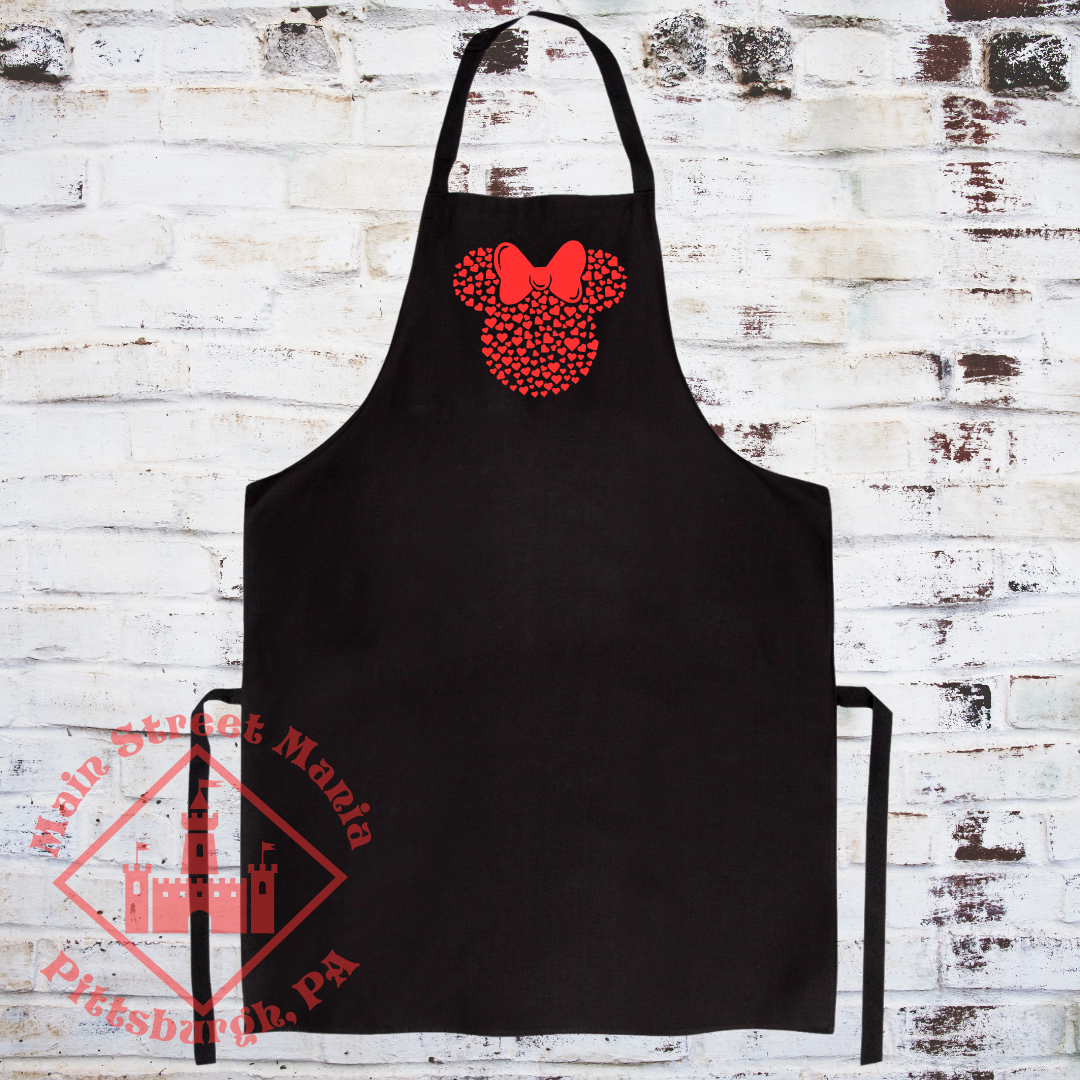 Minnie Heart Ears Apron