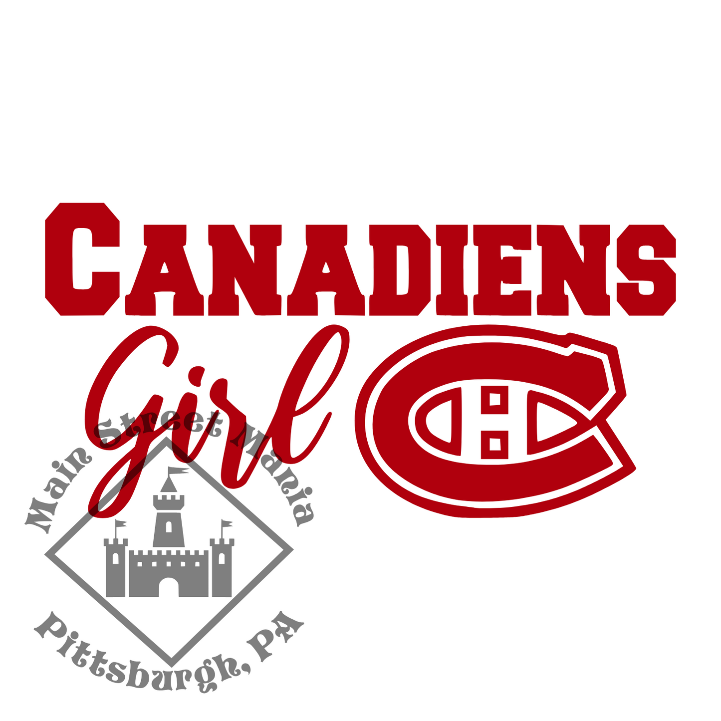 Canadiens Girl Sticker Decal