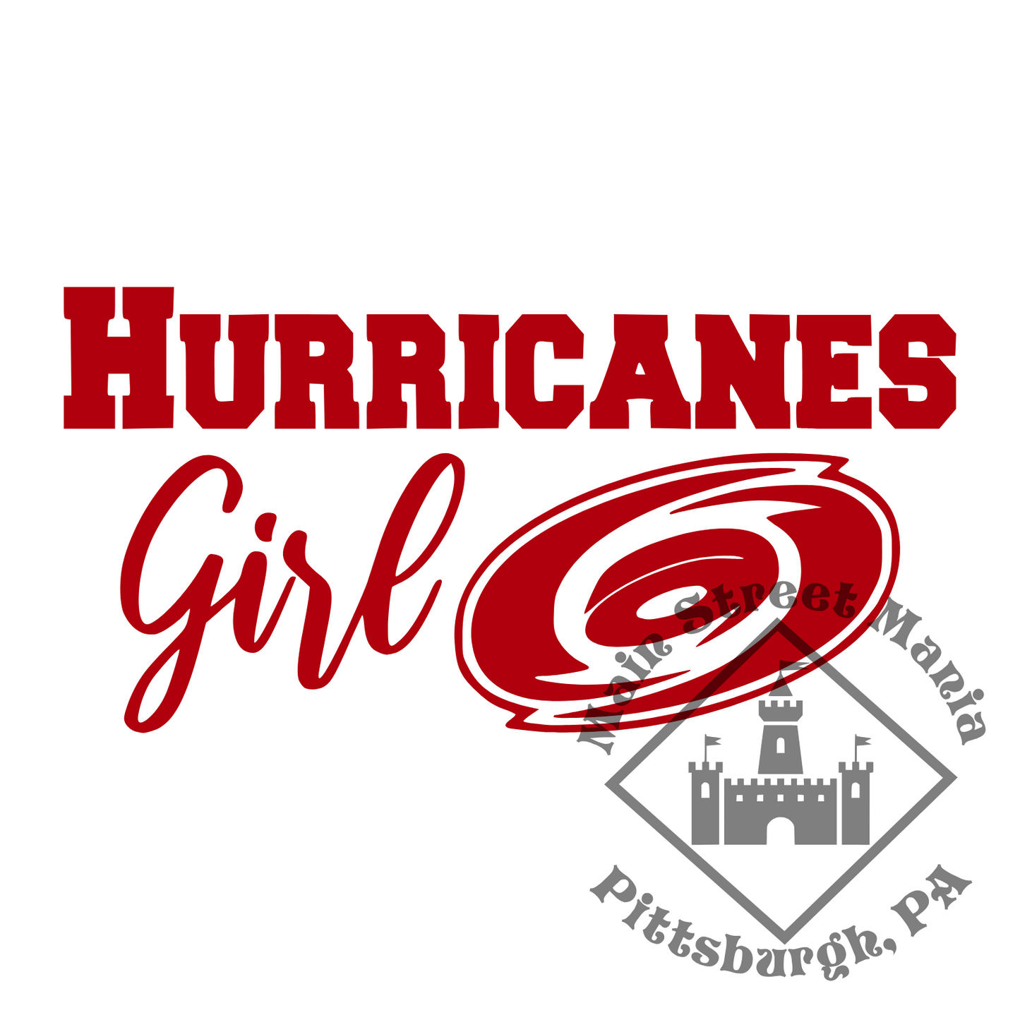 Hurricanes Girl Sticker Decal