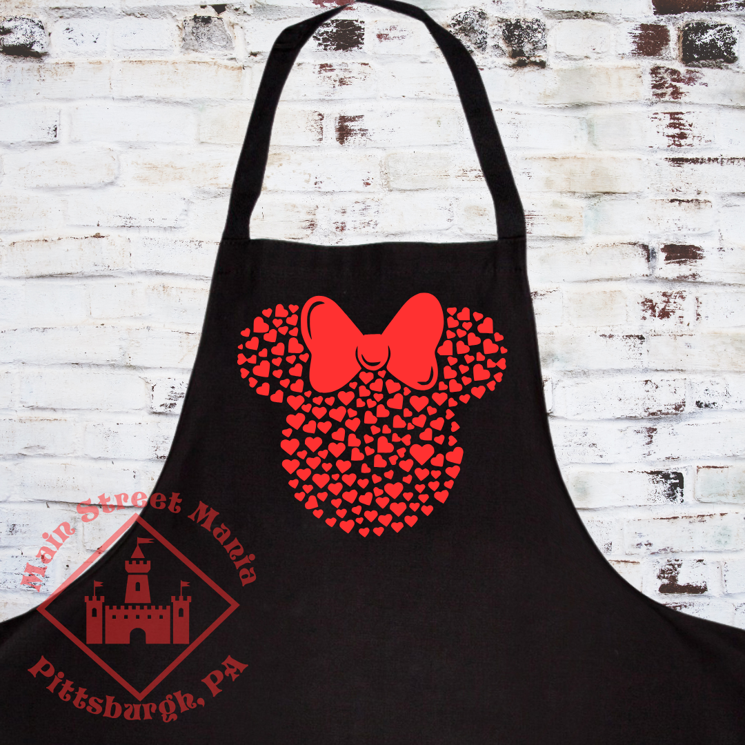 Minnie Heart Ears Apron