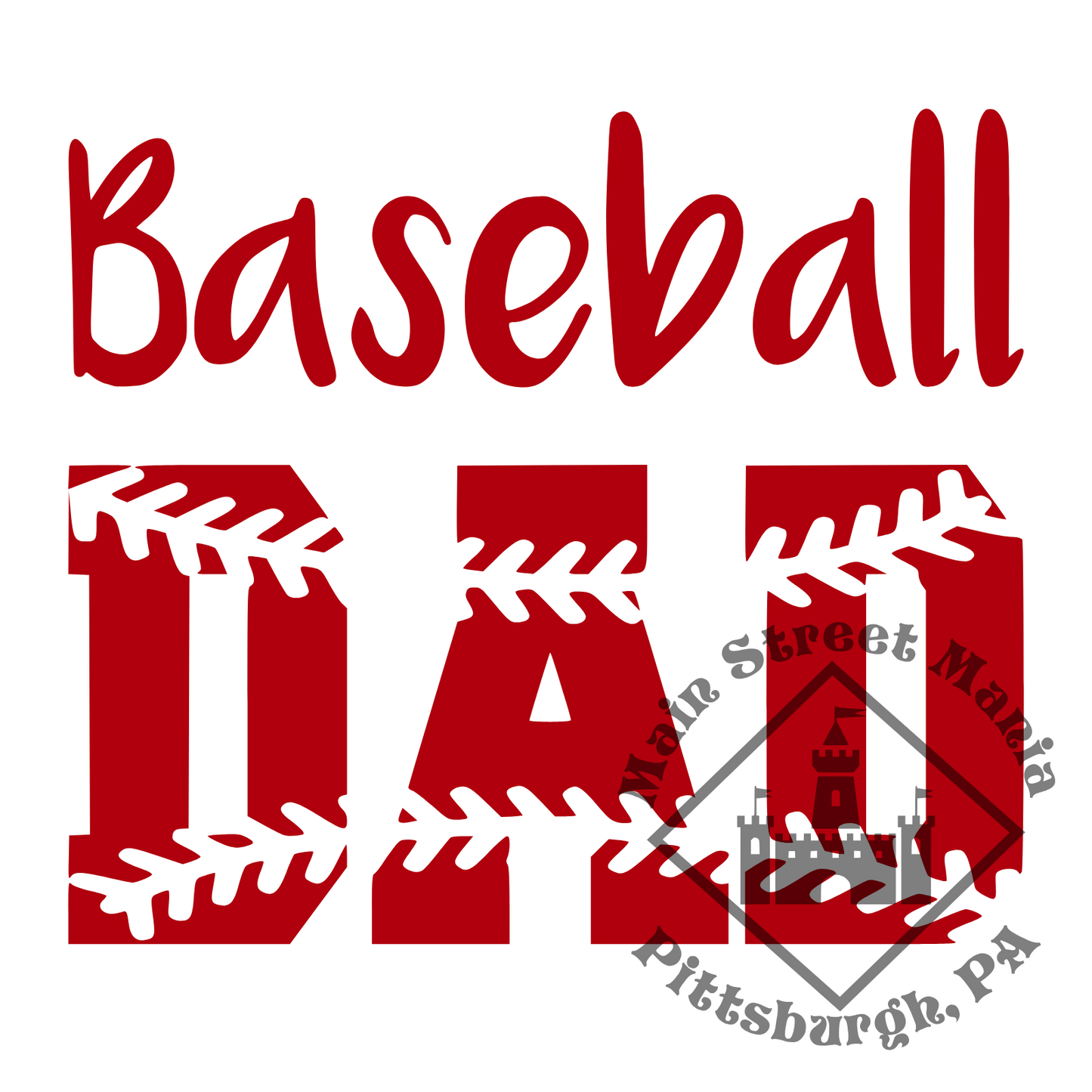 Baseball Dad Sticker Decal