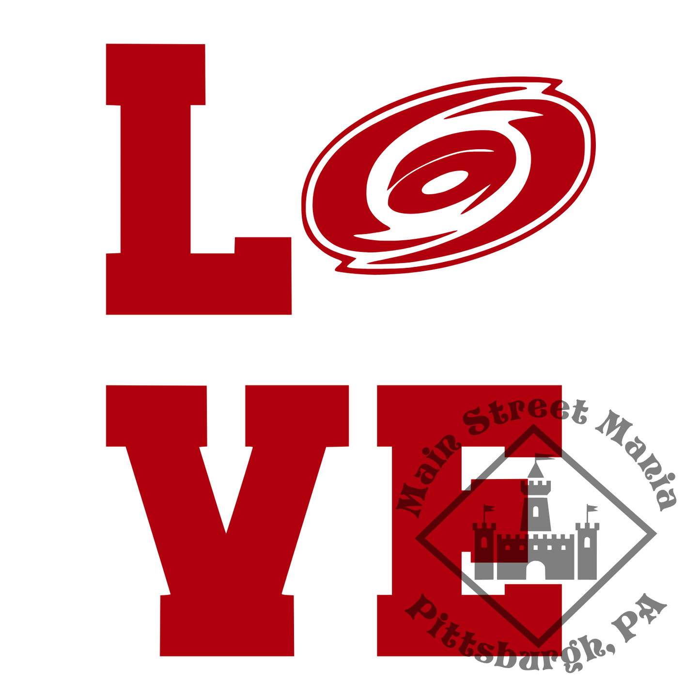 Hurricanes Love Sticker Decal