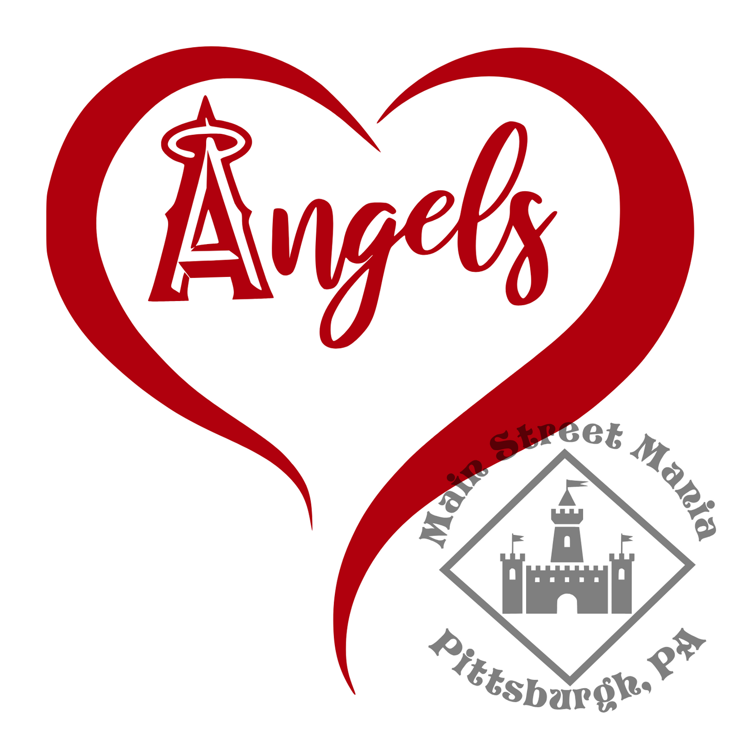 Angels Heart Sticker Decal