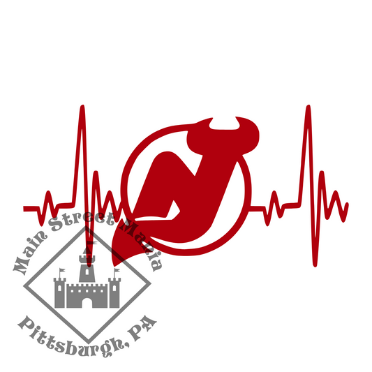 Devils Heartbeat Sticker Decal