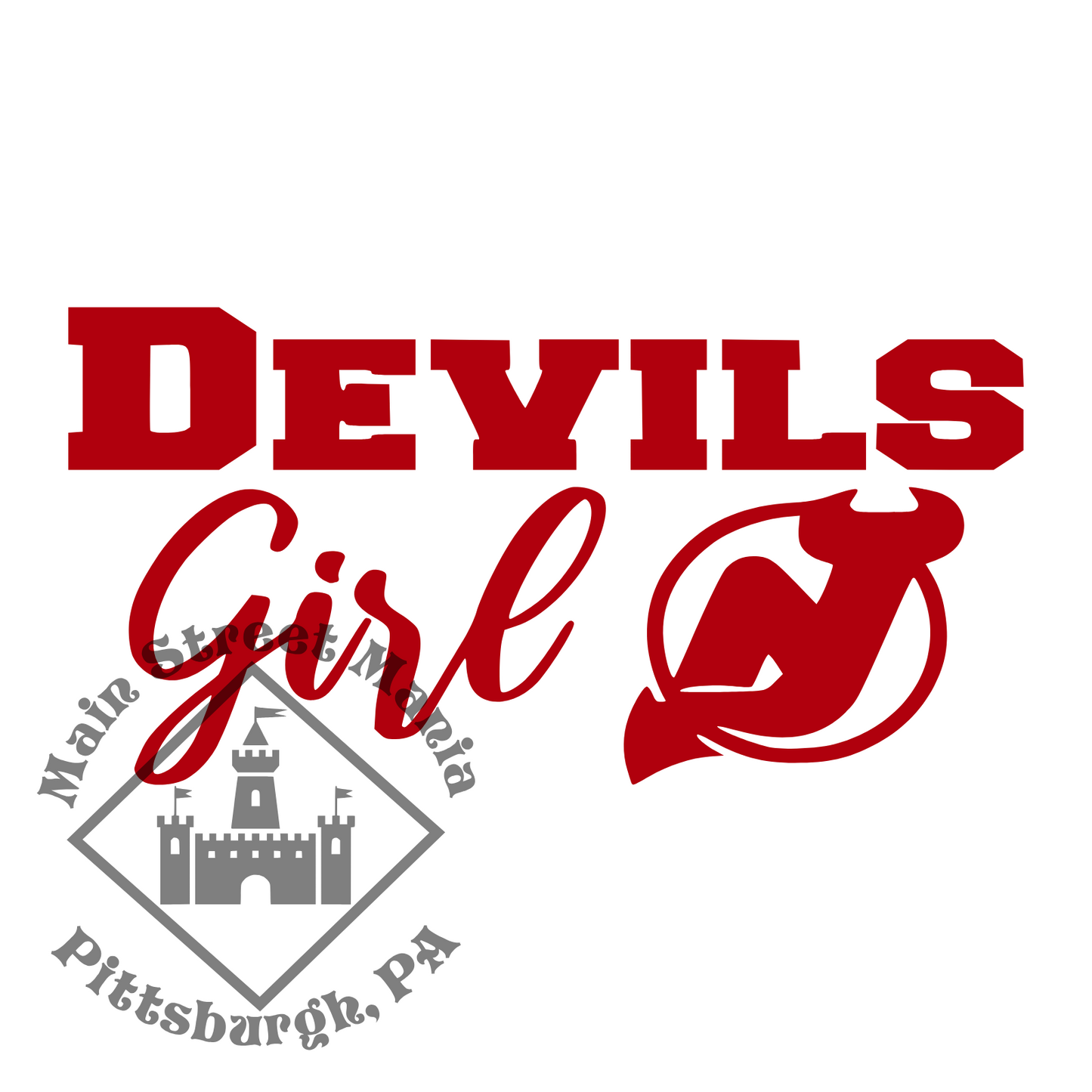 Devils Girl Sticker Decal