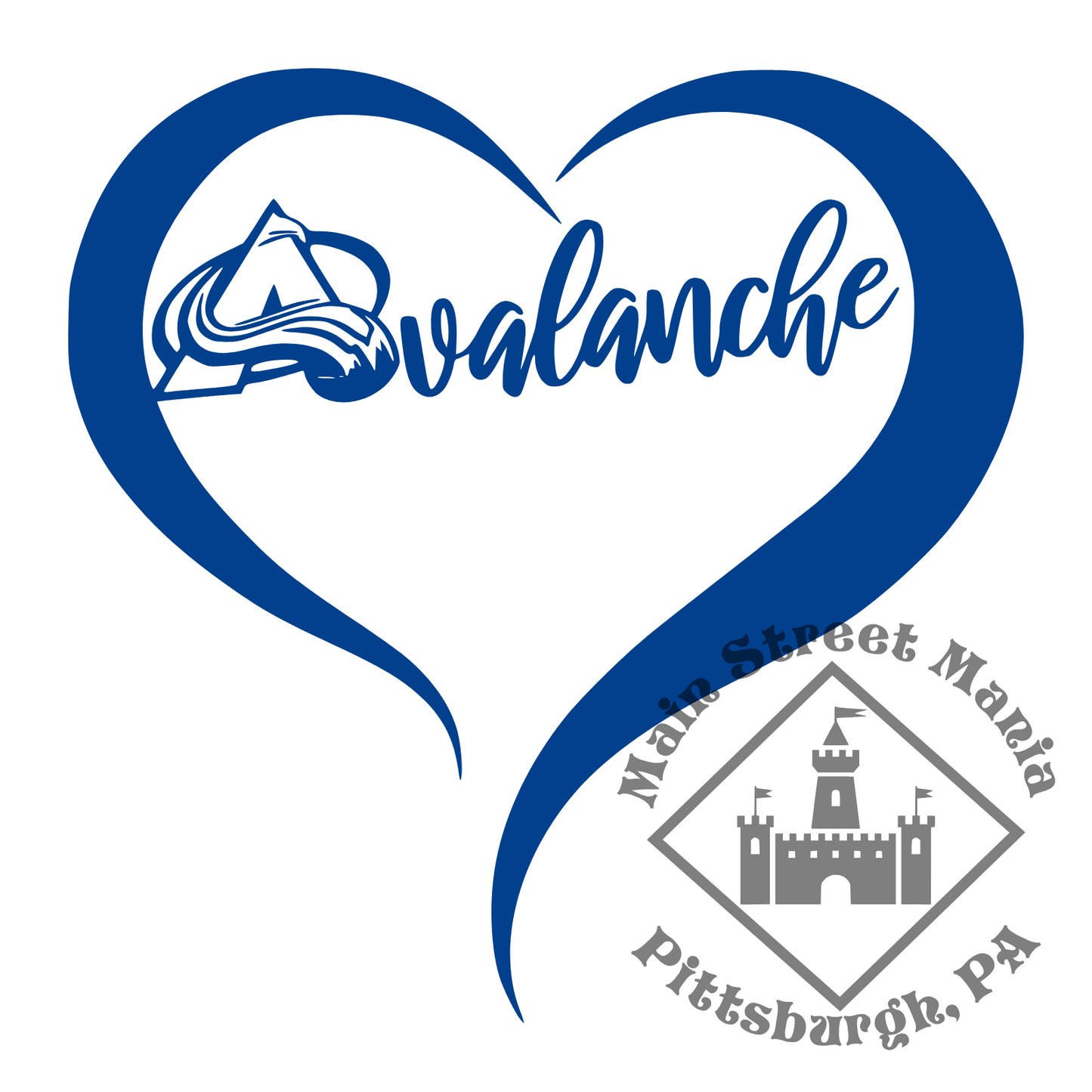 Avalanche Heart Sticker Decal